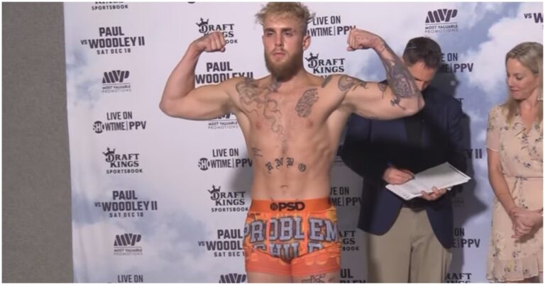 Jake Paul vs. Tyron Woodley 2 Weigh-In Results