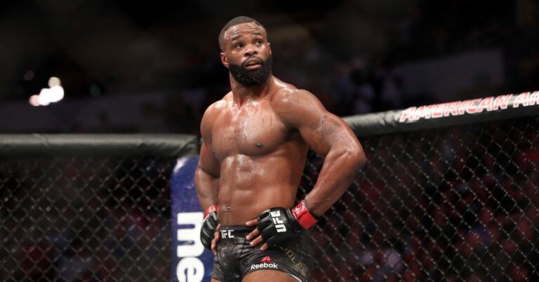 Tyron Woodley: ‘Colby Covington’s a ho if he’s trying to press charges’