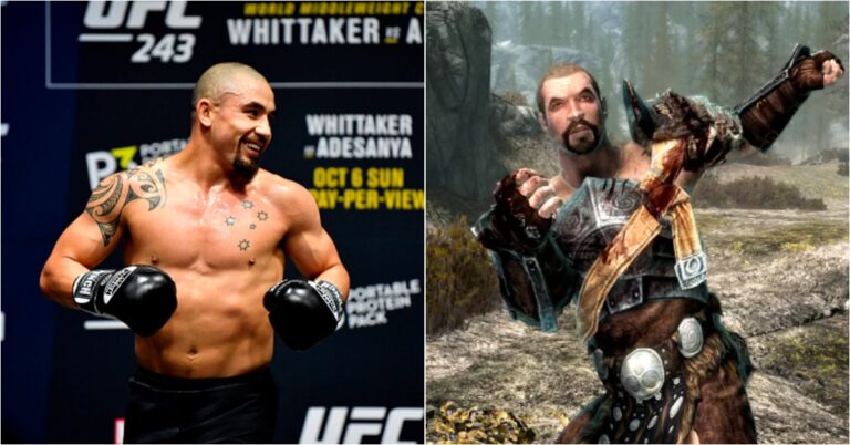 Ex-UFC Champion Robert Whittaker Added To RPG Video Game The Elder Scrolls V: Skyrim
