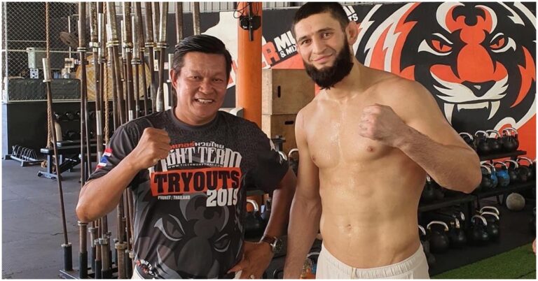 Khamzat Chimaev Trains With Petr Yan & Rafael Fiziev At Tiger Muay Thai