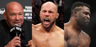 Dana White, Randy Couture, Francis Ngannou