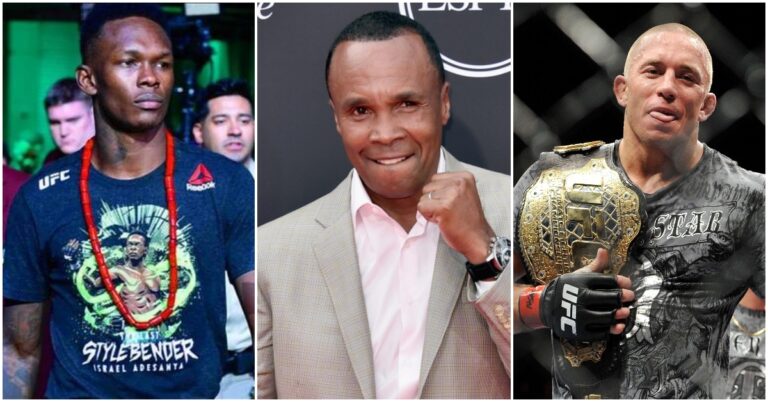 Dana White, Israel Adesanya & GSP React To Sugar Ray Leonard Kickboxing