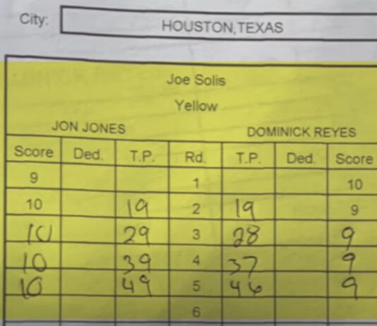 UFC Scoring System