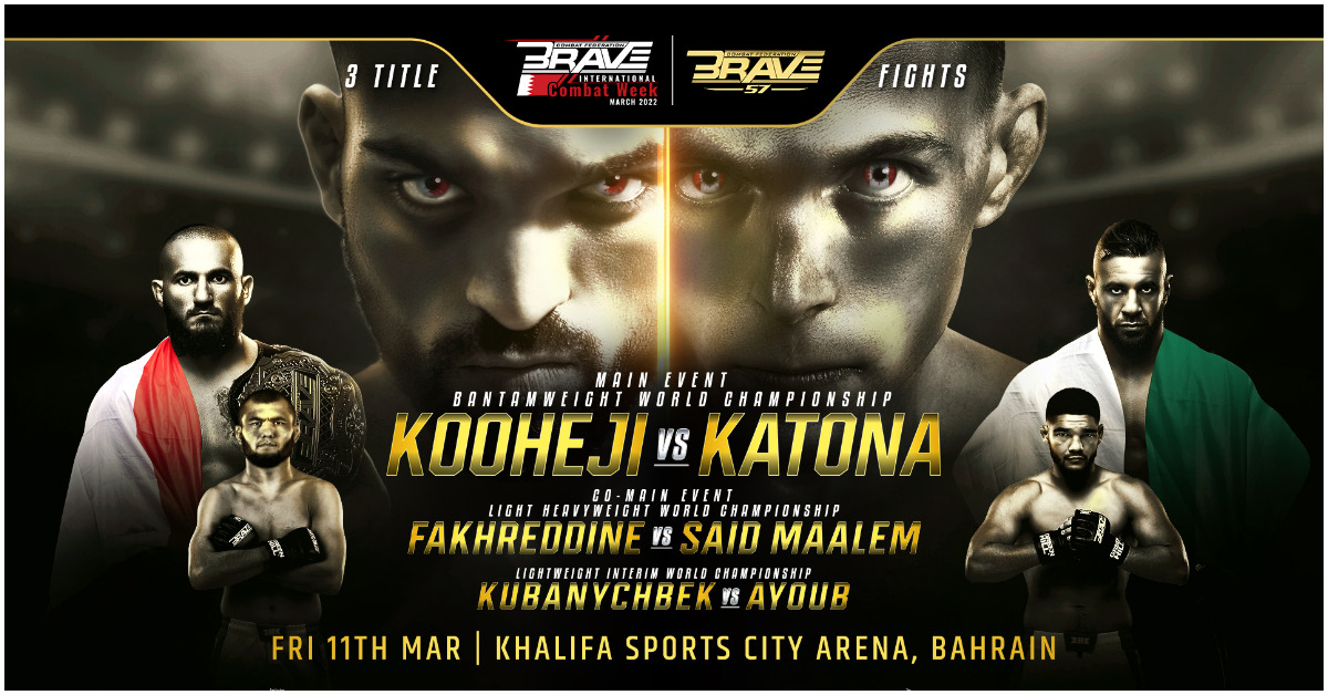 BRAVE CF Announces 3 Title Fights For BRAVE CF 57 1 BRAVE CF 57 poster