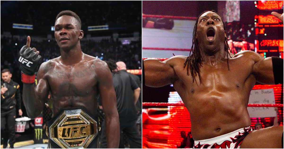 Israel Adesanya Meets WWE Legend Booker T Following UFC 271 Title Defense 1 Israel Adesanya