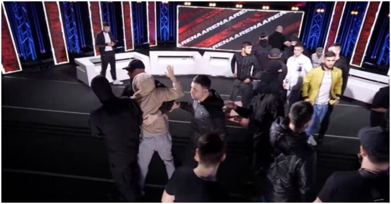 Russian MMA Press Conference Descends Into Mass Brawl