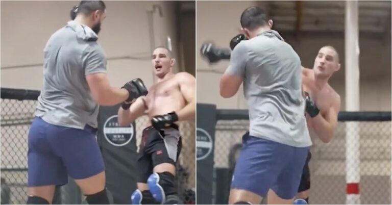 Sean Strickland Trash Talks Dominick Reyes During Sparring