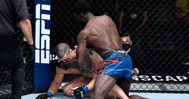 Chidi Njokuani Crushes Marc-Andre Barriault With 16-Second Knockout – UFC Vegas 47 Highlights