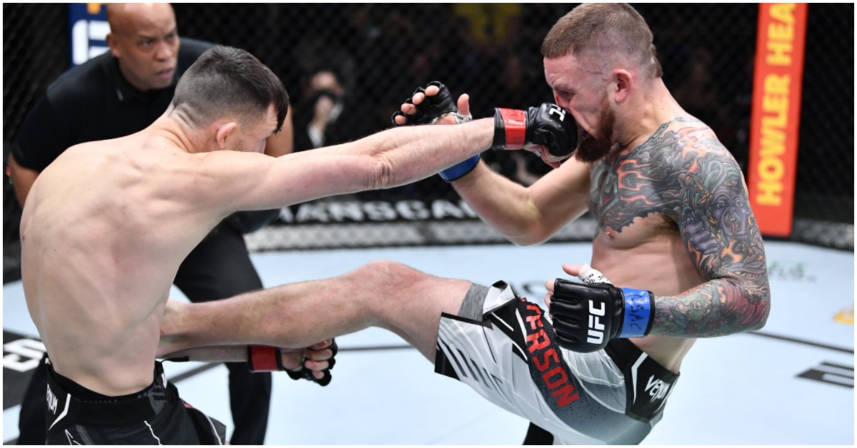 Julian Erosa Gets Decision Win After Bloody War With Steve Peterson - UFC Vegas 47 Highlights 1 Julian Erosa