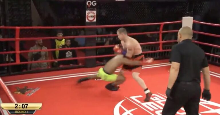 VIDEO | Daniel Baiz Scores Double Leg Takedown In Boxing Match at Global Legion FC 20