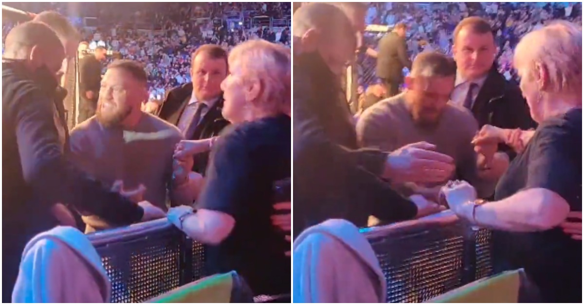 VIDEO | Conor McGregor Helps Sinead Kavanagh's Mother To The Cage At Bellator 275 1 Conor McGregor