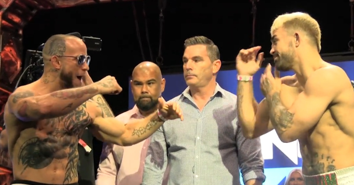 Mike Perry And Julian Lane Come Face To Face Ahead Of Bare Knuckle Matchup 1 Julian Lane, Mike Perry