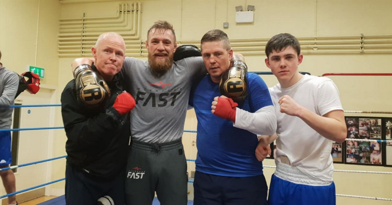 VIDEO | Conor McGregor Back on the Pads at Crumlin Boxing Club