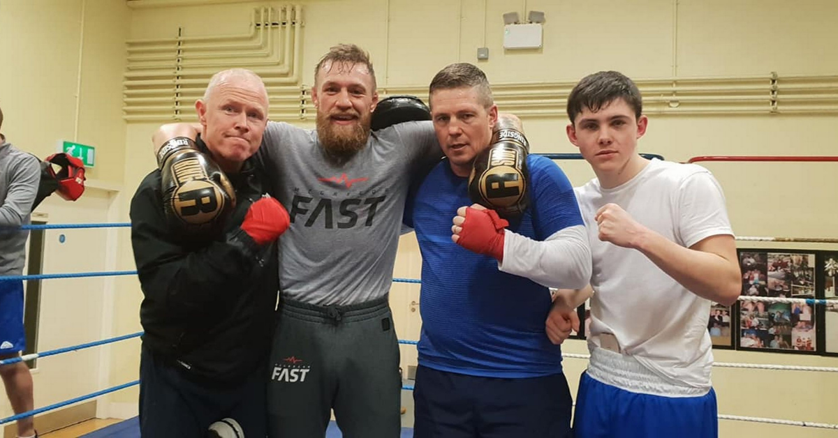 VIDEO | Conor McGregor Back on the Pads at Crumlin Boxing Club 1 Conor McGregor