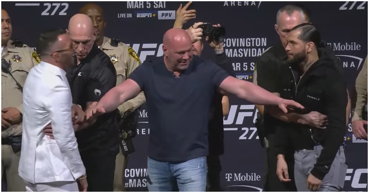 VIDEO | Colby Covington & Jorge Masvidal Face Off Ahead Of UFC 272 1 Colby Covington