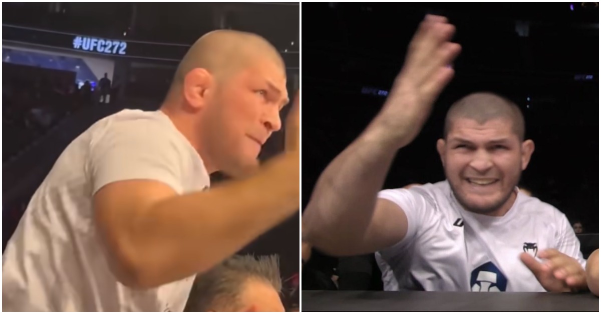 VIDEO | Khabib Nurmagomedov Gets Animated While Coaching At UFC 272 1 Khabib Nurmagomdeov