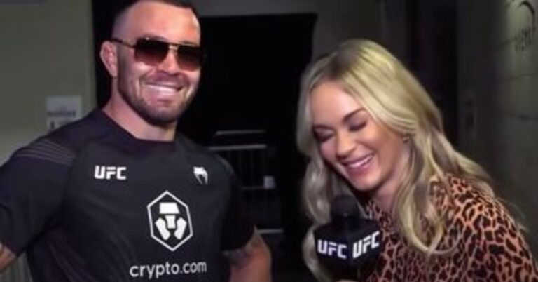 Colby Covington Leaves Laura Sanko Speechless During UFC 272 Interview
