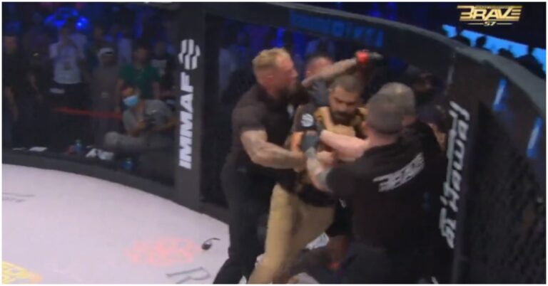 VIDEO | Post-Fight Brawl Breaks Out At Brave CF 57