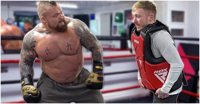 Eddie Hall Reacts To Joe Rogan Critiquing His Boxing Skills Ahead Of Thor Bjornsson Fight