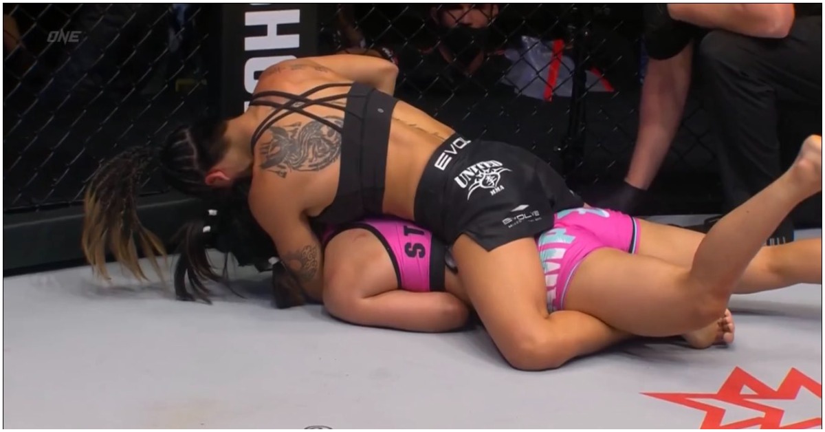 Angela Lee Taps Stamp Fairtex In Round Two – ONE X Highlights 1 Angela Lee
