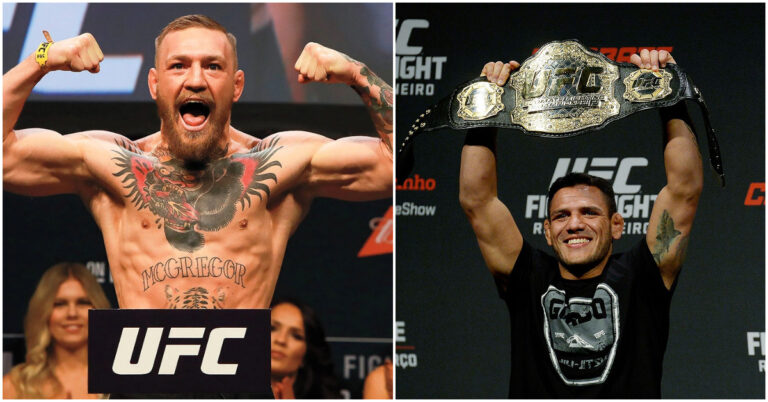 Conor McGregor roasts Rafael dos Anjos for wanting BMF belt: ‘You are never eligible’