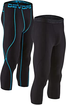 DEVOPS 2 Pack Men’s Compression Pants 