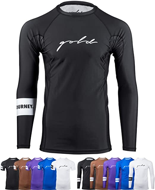 Gold BJJ Foundation Rash Guard