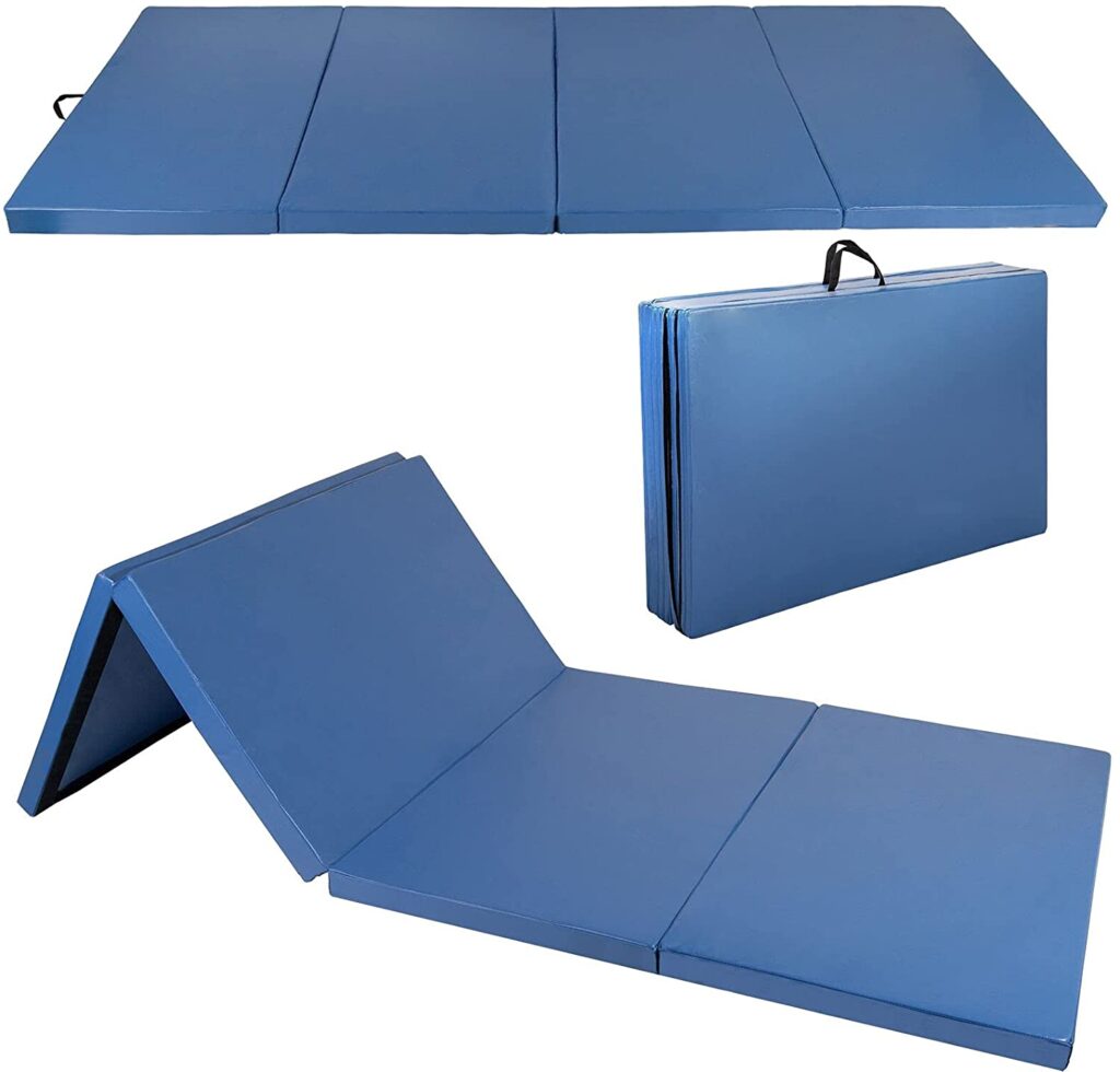 Polar Aurora 4’ x 10’ x 2 Thick Folding Gymnastic Exercise Mat