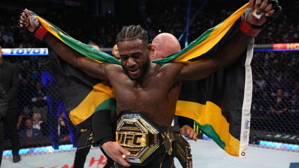 Aljamain Sterling Wants T.J Dillashaw Next Following UFC 273 Victory 2 aljamain sterling belt winner