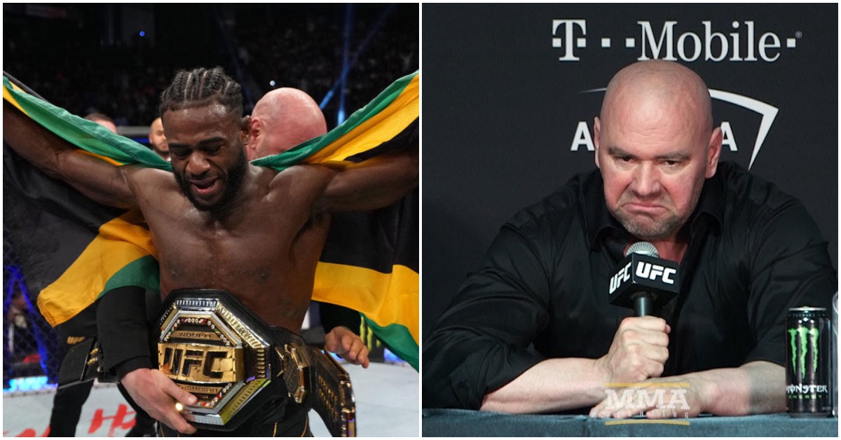 Aljamain Sterling and Dana White