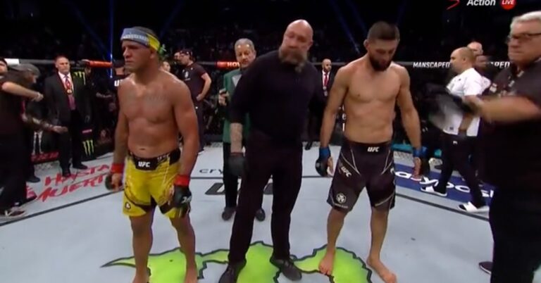 Khamzat Chimaev Takes Narrow Win Over Gilbert Burns In Instant Classic – UFC 273 Highlights