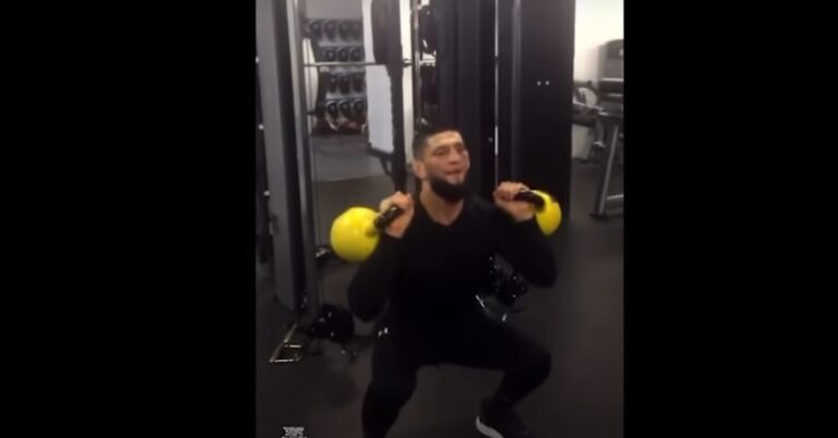 Video | Khamzat Chimaev Already Returns To Training Following UFC 273 Battle