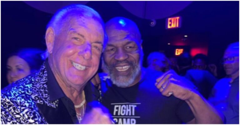 Mike Tyson Spotted Taking Pictures With Fans And Smoking With Ric Flair After The Airline Incident