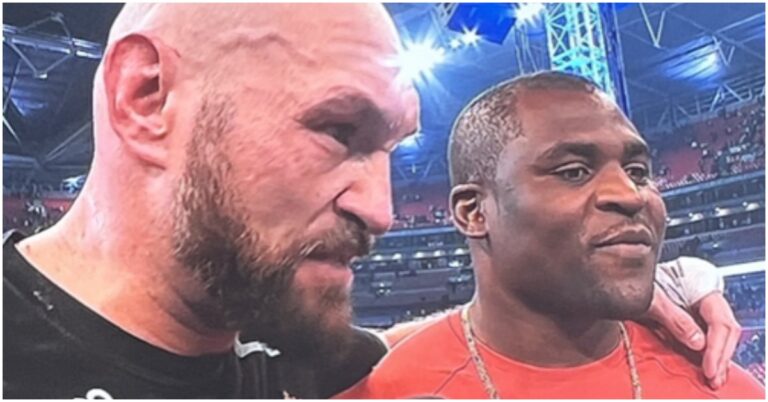 Tyson Fury And Francis Ngannou Meet In The Ring