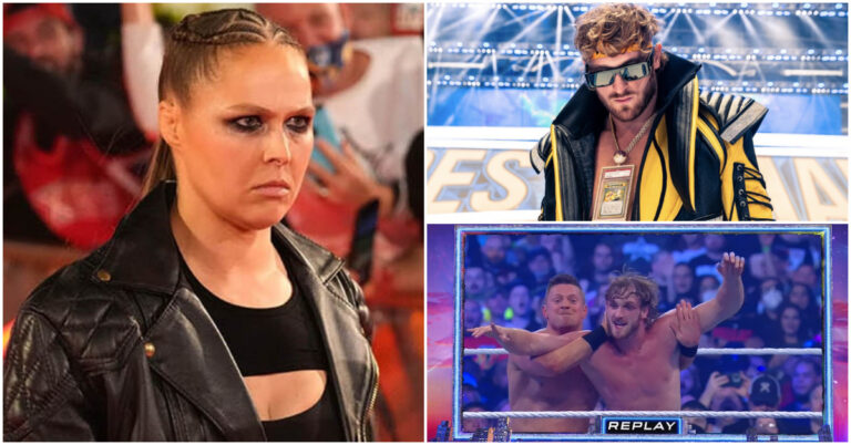 Daniel Cormier, Chael Sonnen, And More React To Ronda Rousey & Logan Paul At WrestleMania 38