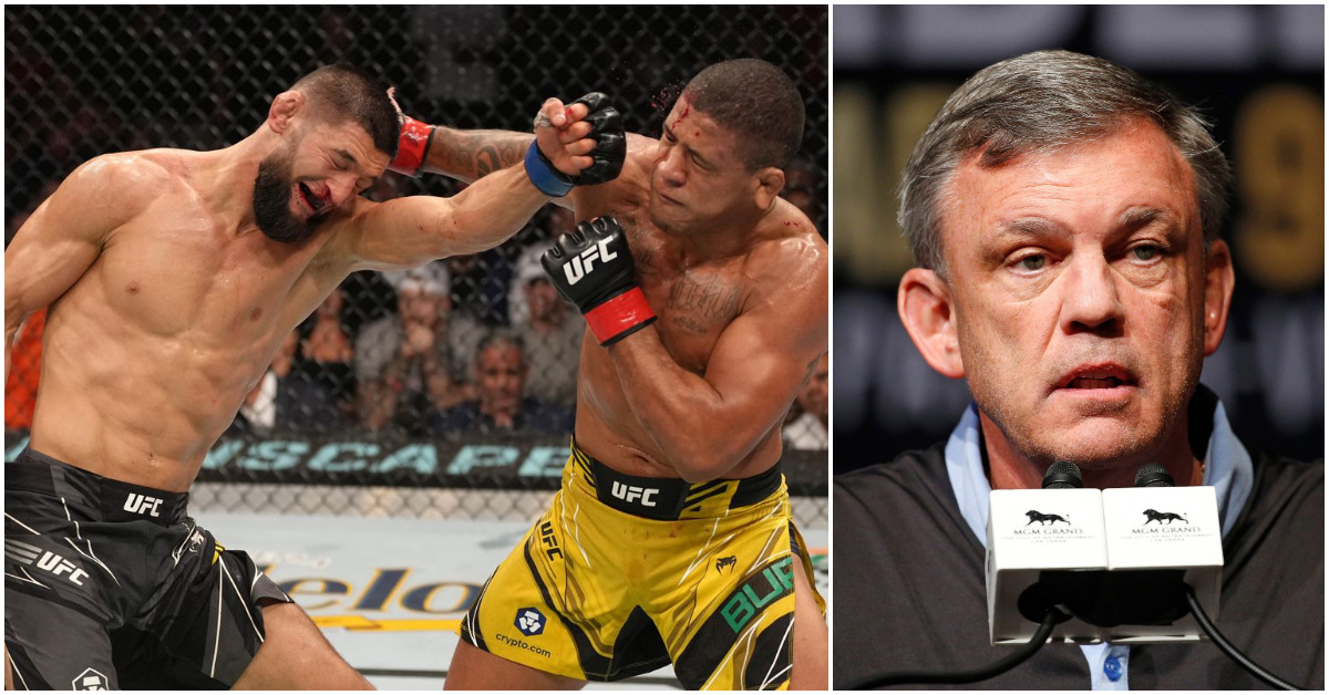 Khamzat Chimaev Reacts to his War with Gilbert Burns at UFC 273, Teddy Atlas Hits the Nail on Its Head in Analysis 1 Khamzat Chimaev