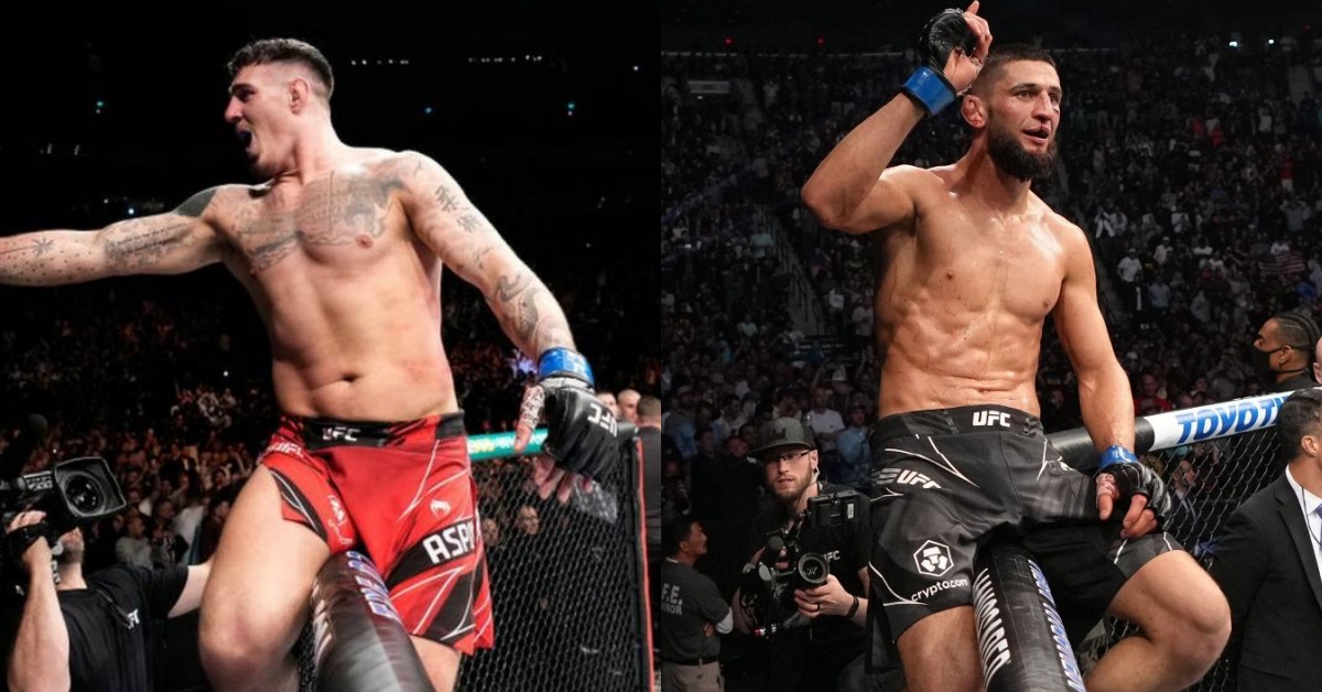 Tom Aspinall Celebrates After Khamzat Chimaev Fails To Beat His UFC Win Record 1 Tom Aspinall