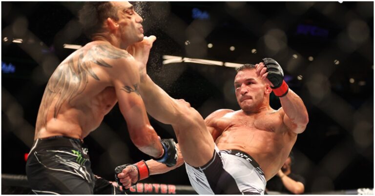 Michael Chandler Fractures Shin in Devastating Knockout of Tony Ferguson at UFC 274