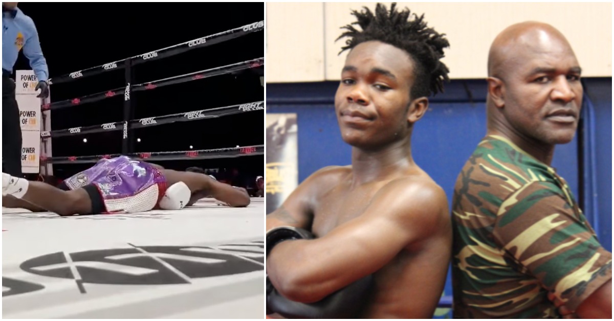 Evan Holyfield Knocked Out in Colossal Upset; Entered Bout as a -10,000 Favorite 1 Evan Holyfield