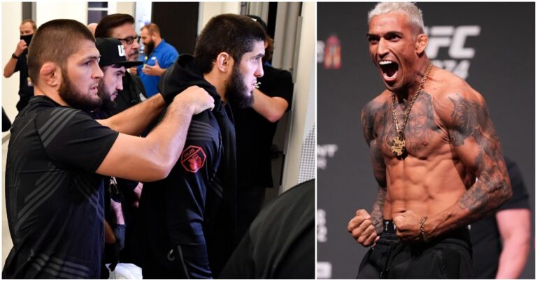 Khabib Nurmagomedov Calls For Islam Makhachev vs. Charles Oliveira Lightweight Title Fight