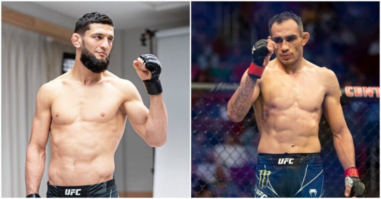 Khamzat Chimaev Sends Message Of Support To Tony Ferguson After UFC 274 KO Loss