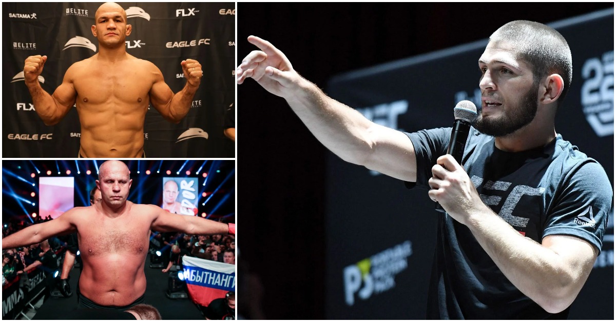 Khabib Nurmagomedov Still Confident In Booking Junior dos Santos vs. Fedor Emelianenko Despite JDS Shoulder Injury 1 Khabib