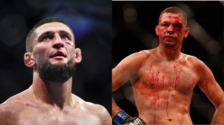 Khamzat Chimaev Fires Back at Nate Diaz: ‘Are You High?’