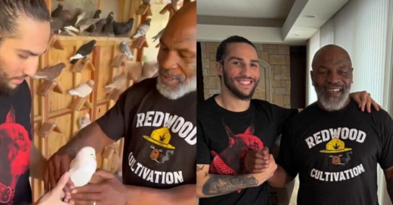 Video | Mike Tyson Shows Muhammad Ali’s Grandson, Nico Ali Walsh His Pigeon Coop