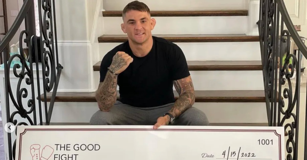 Dustin Poirier Pledges $20,000 To Charles Oliveira's Charity Project: 'Promise Made, Promise Kept' 1 Dustin Poirier