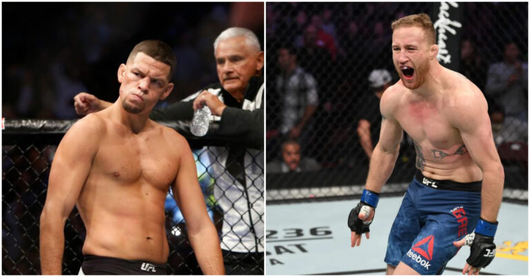 Nate Diaz Slams Justin Gaethje: “Bruh Got Triangle Choked From Mount”