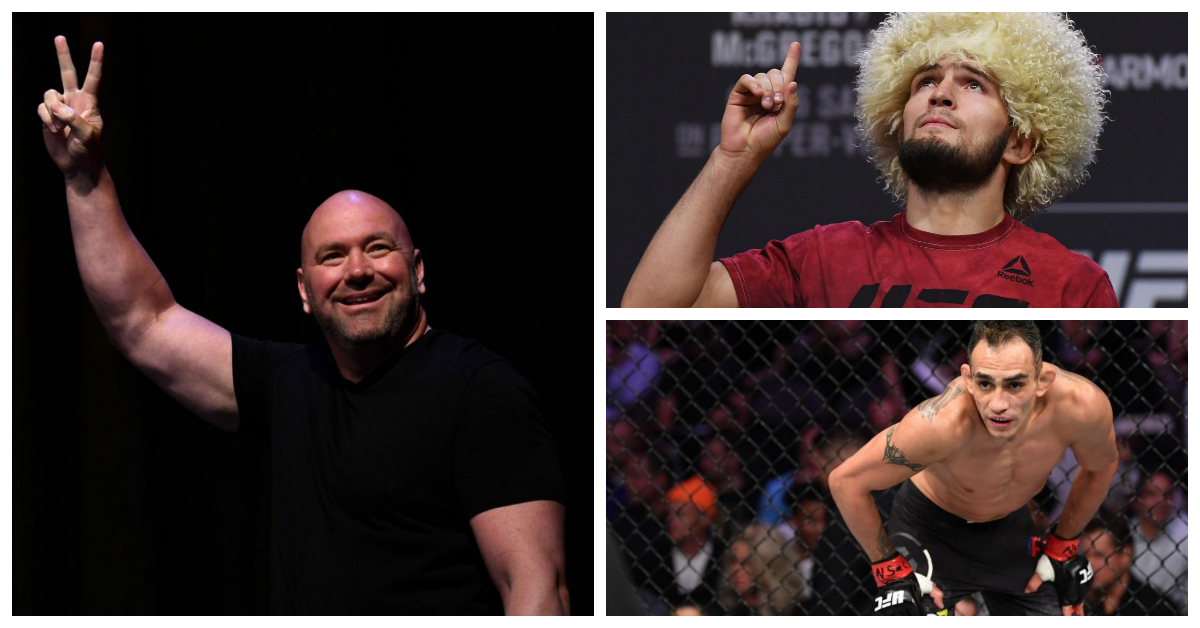 Dana White, Khabib Nurmagomedov, Tony Ferguson