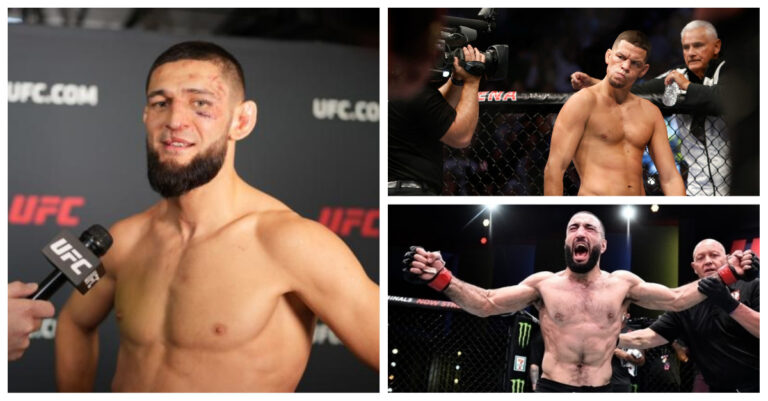 Khamzat Chimaev Wants To Fight “Skinny Boy” Nate Diaz In August & Belal Muhammad In October