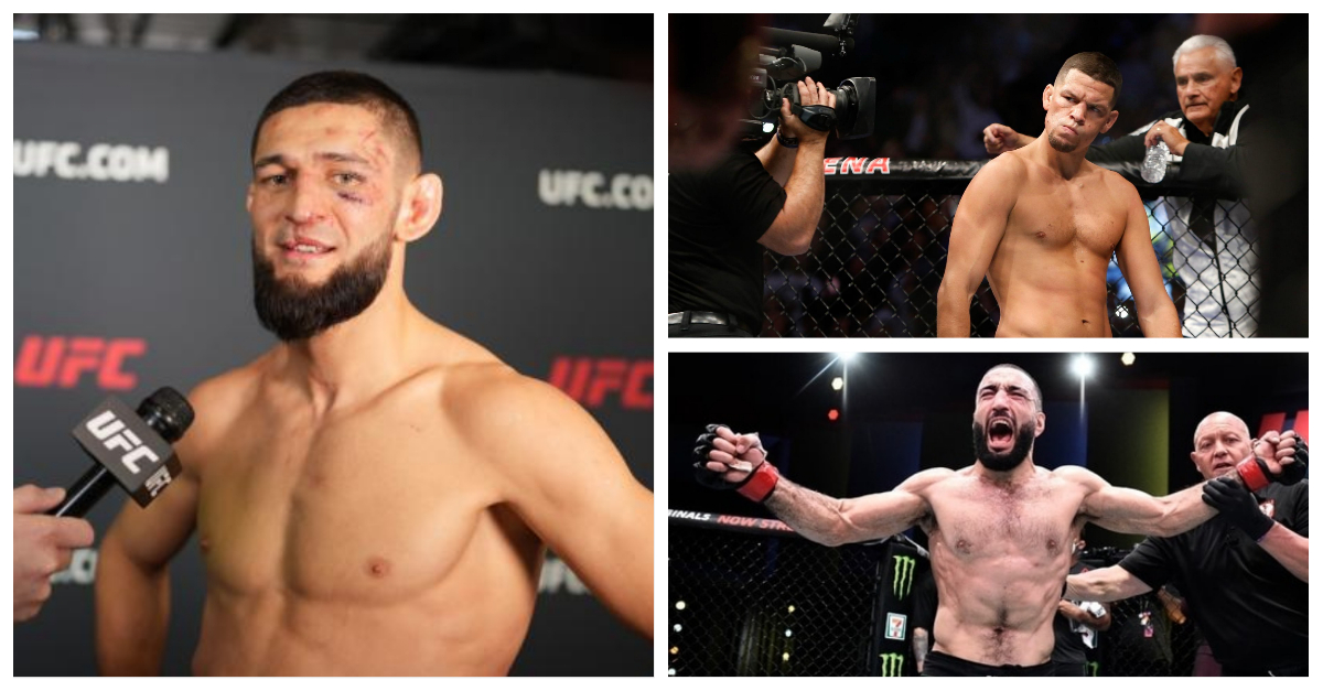 Khamzat Chimaev, Nate Diaz, Belal Muhammad