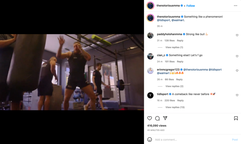 Video: Conor McGregor Back To Kicking Again For The First Time Ahead Of UFC Return 2 Screen Shot 2022 06 12 at 9.43.44 AM